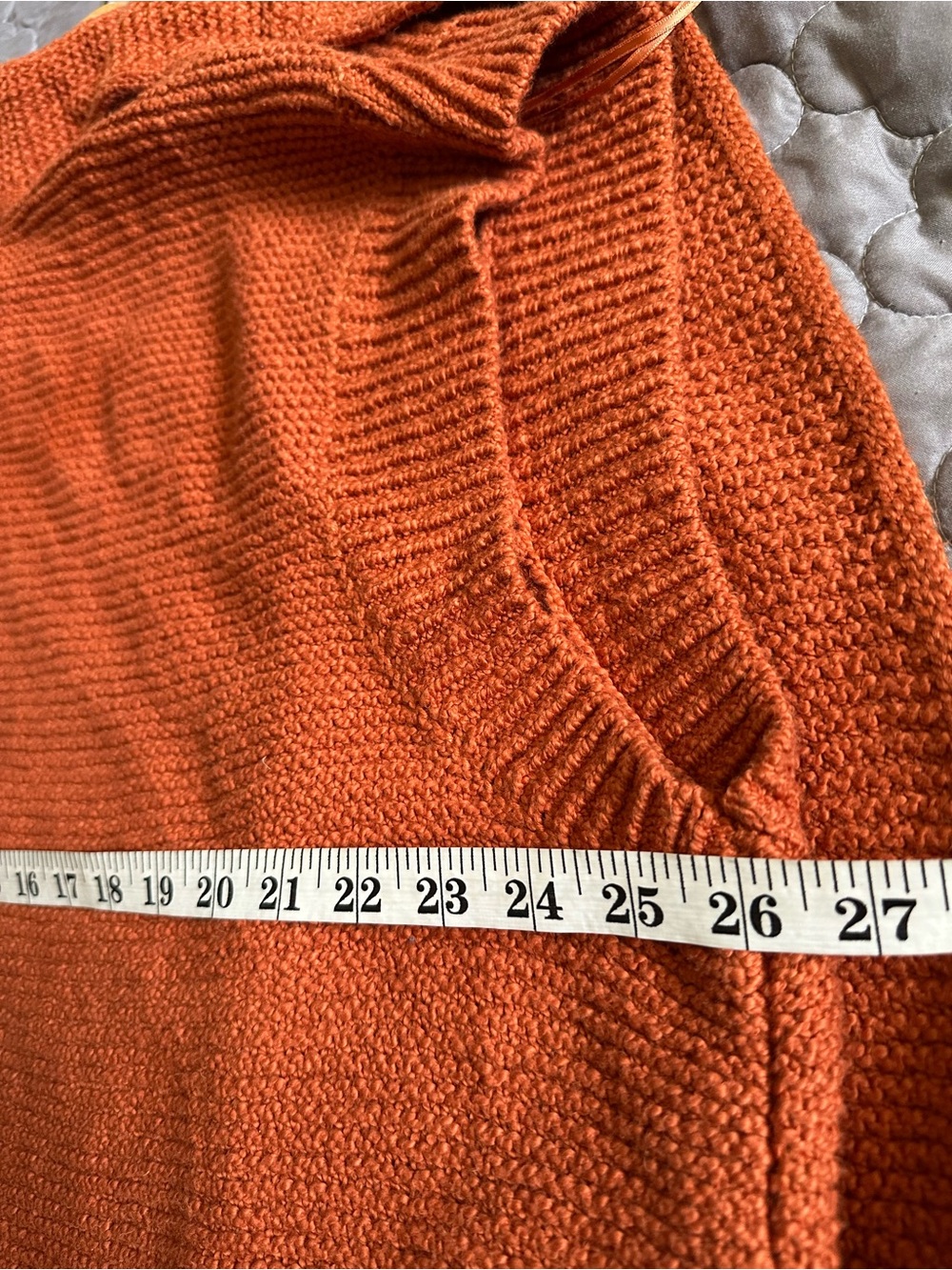 J. Jill Open-Front Knit Vest - Rust Orange NWT - Picture 5 of 8